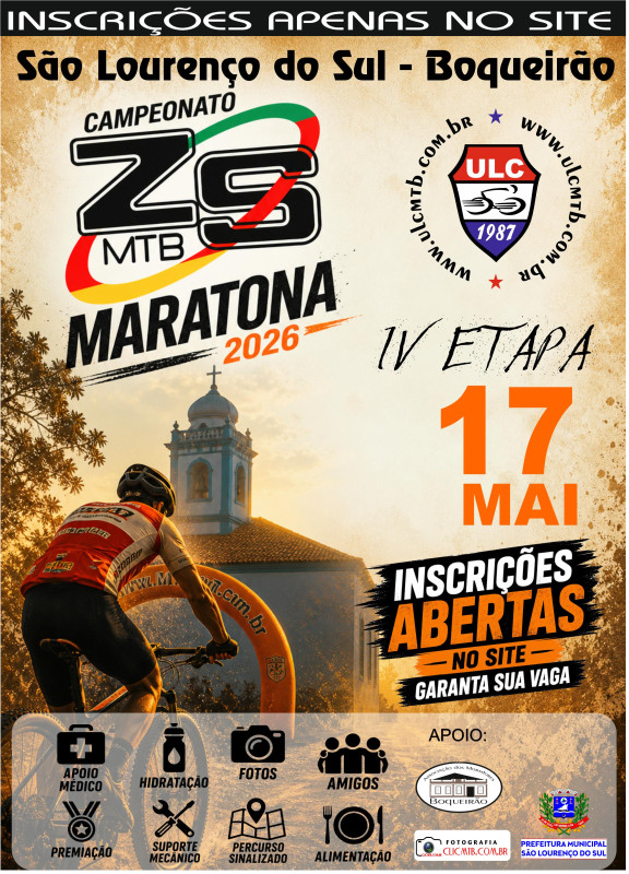 São Lço do Sul  - ZS MTB 2026 - IV etapa
